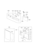 Door assembly parts
