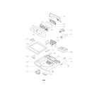 LG WT4970CW top cover assembly parts diagram