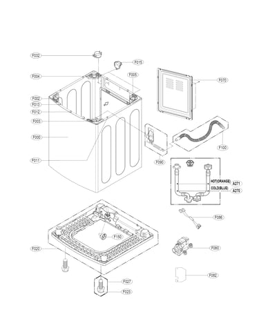 Outer case assmbly parts