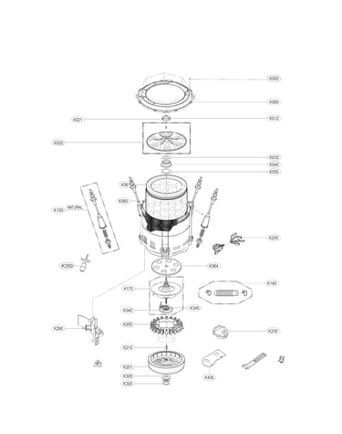 Tub assembly parts