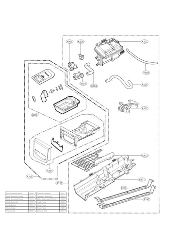 Panel drawer parts