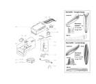 LG WM3570HVA/00 dispenser assembly parts diagram