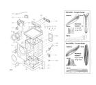 LG WM3570HWA/00 top cover assembly parts diagram