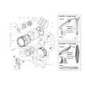 LG WM3570HWA/00 drum and tub assembly parts diagram