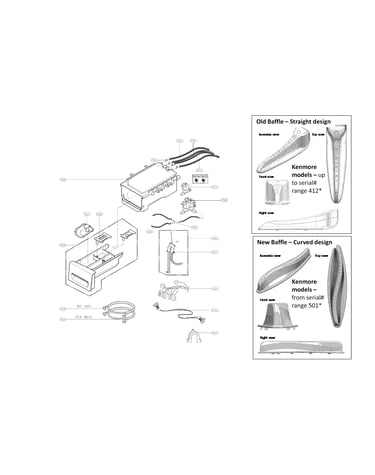 Dispenser assembly parts