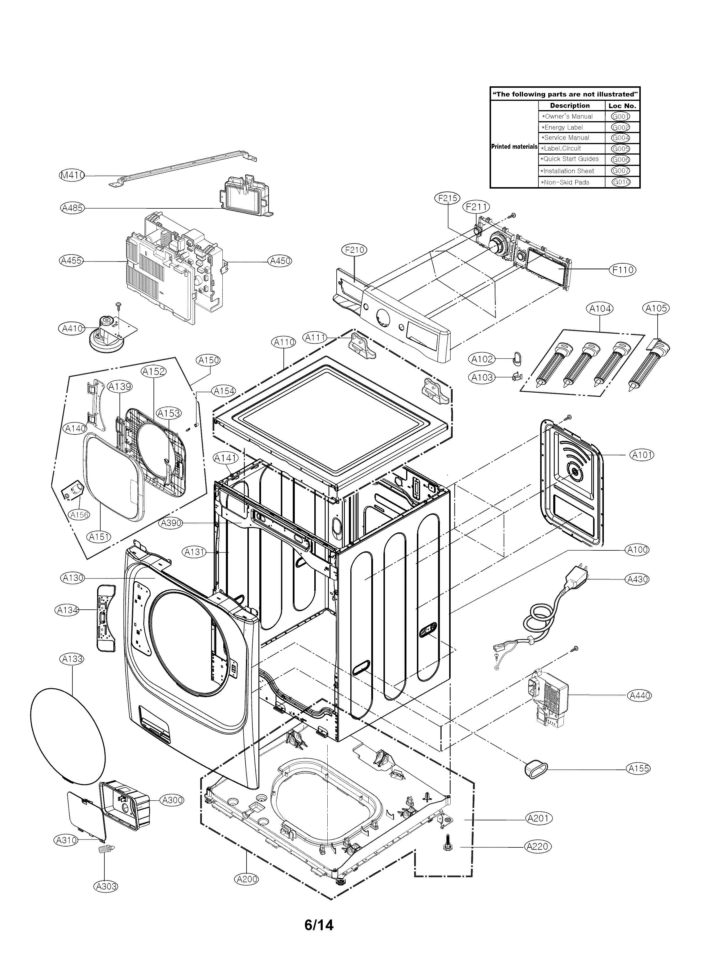Top cover assembly parts