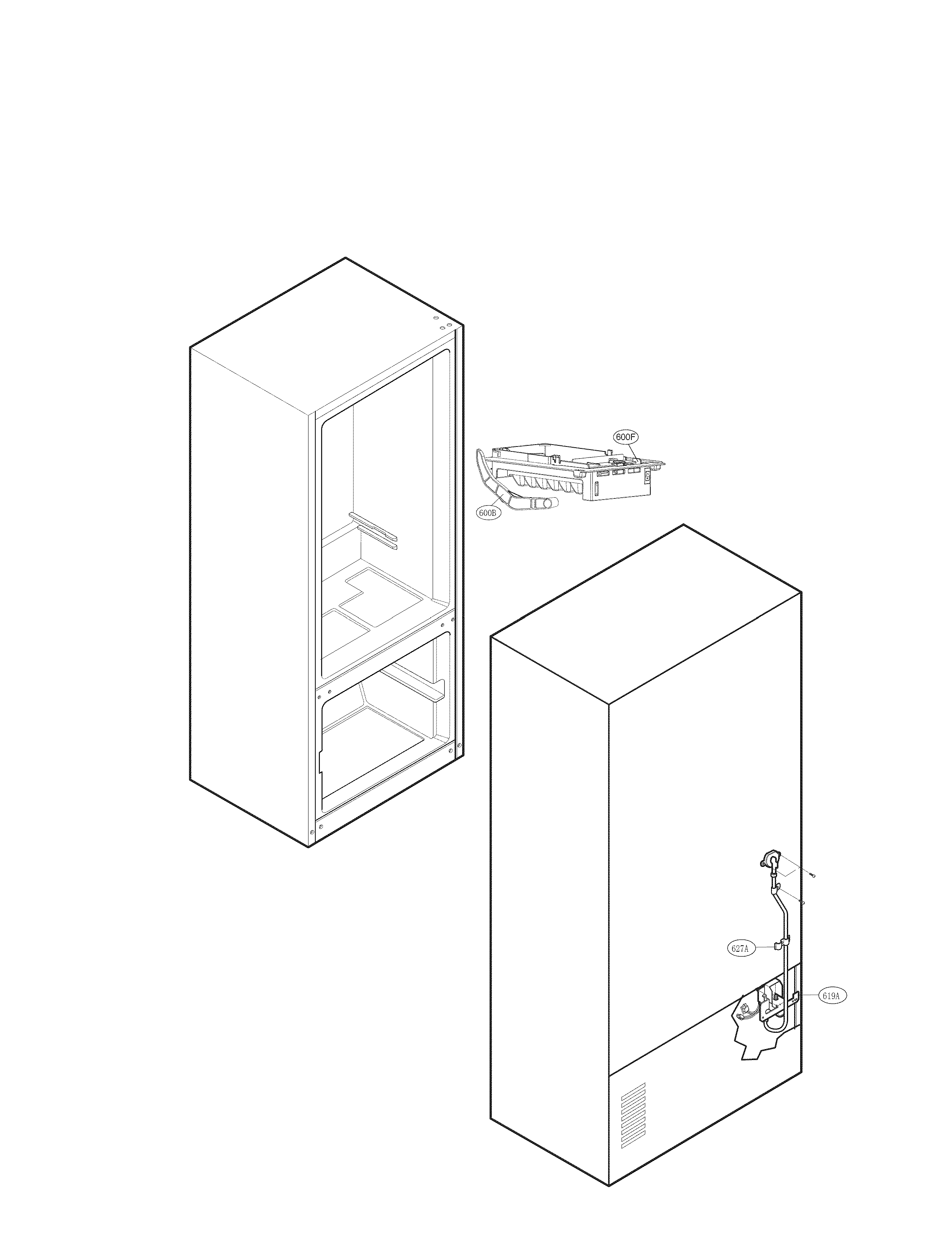 Water and ice maker parts