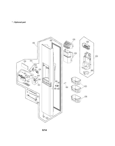 Freezer door parts