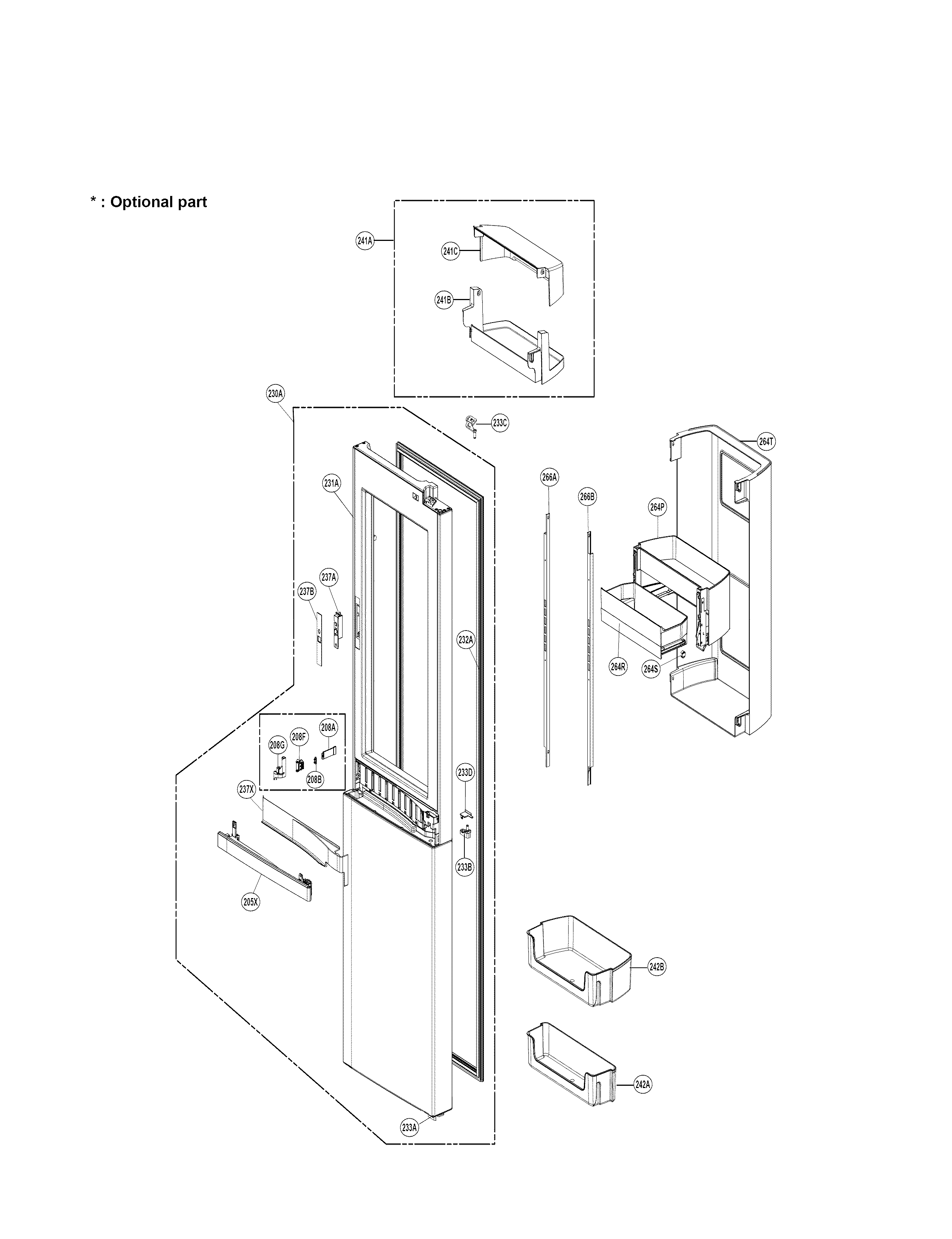 REFRIGERATOR DOOR PARTS