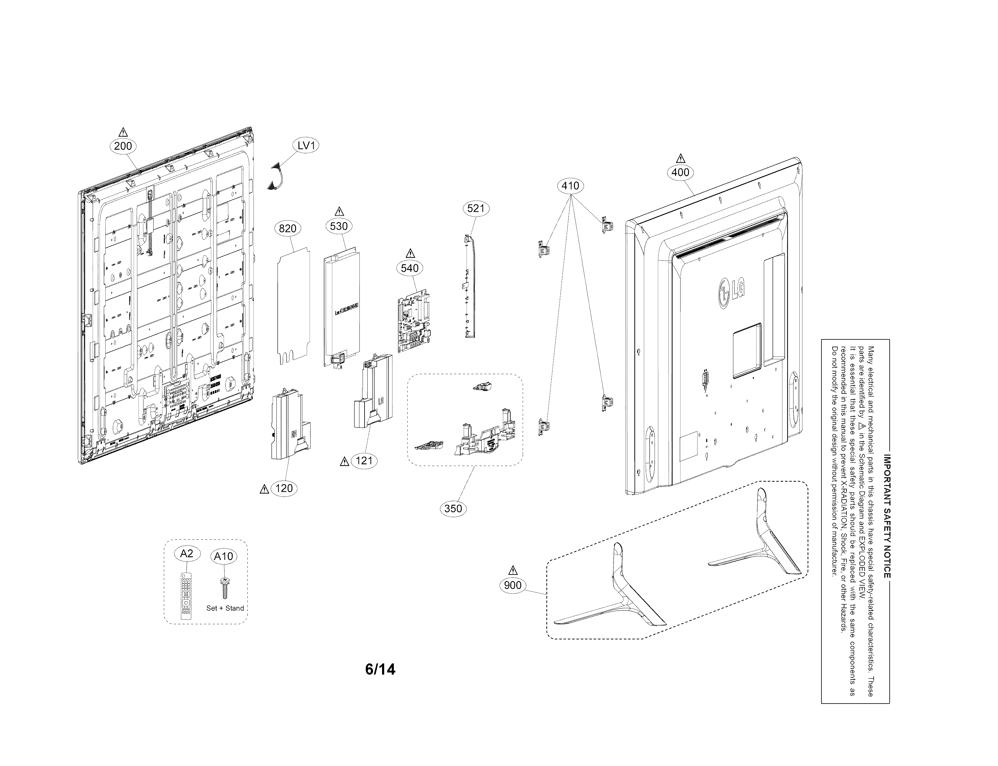 Exploded view parts