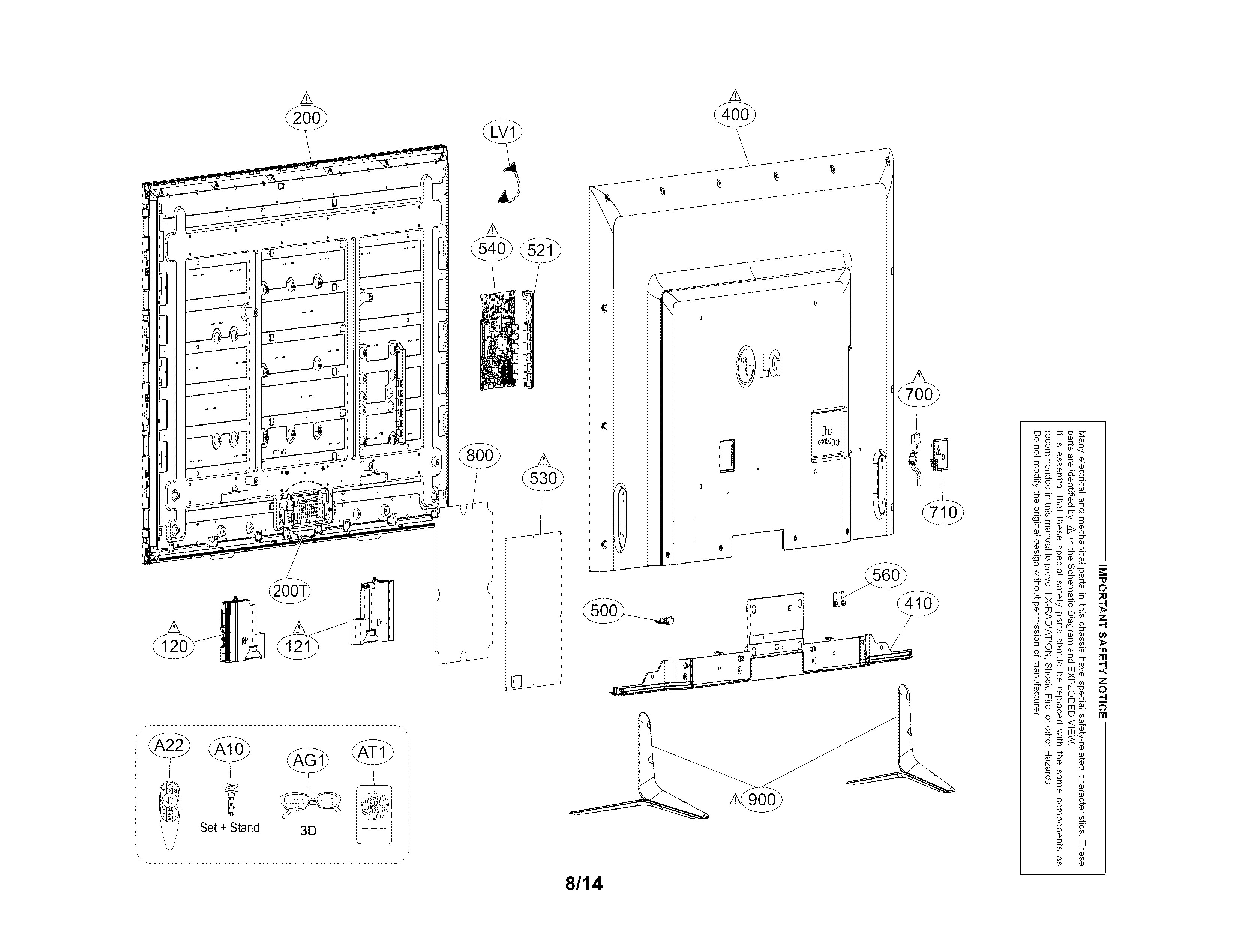 Exploded view parts