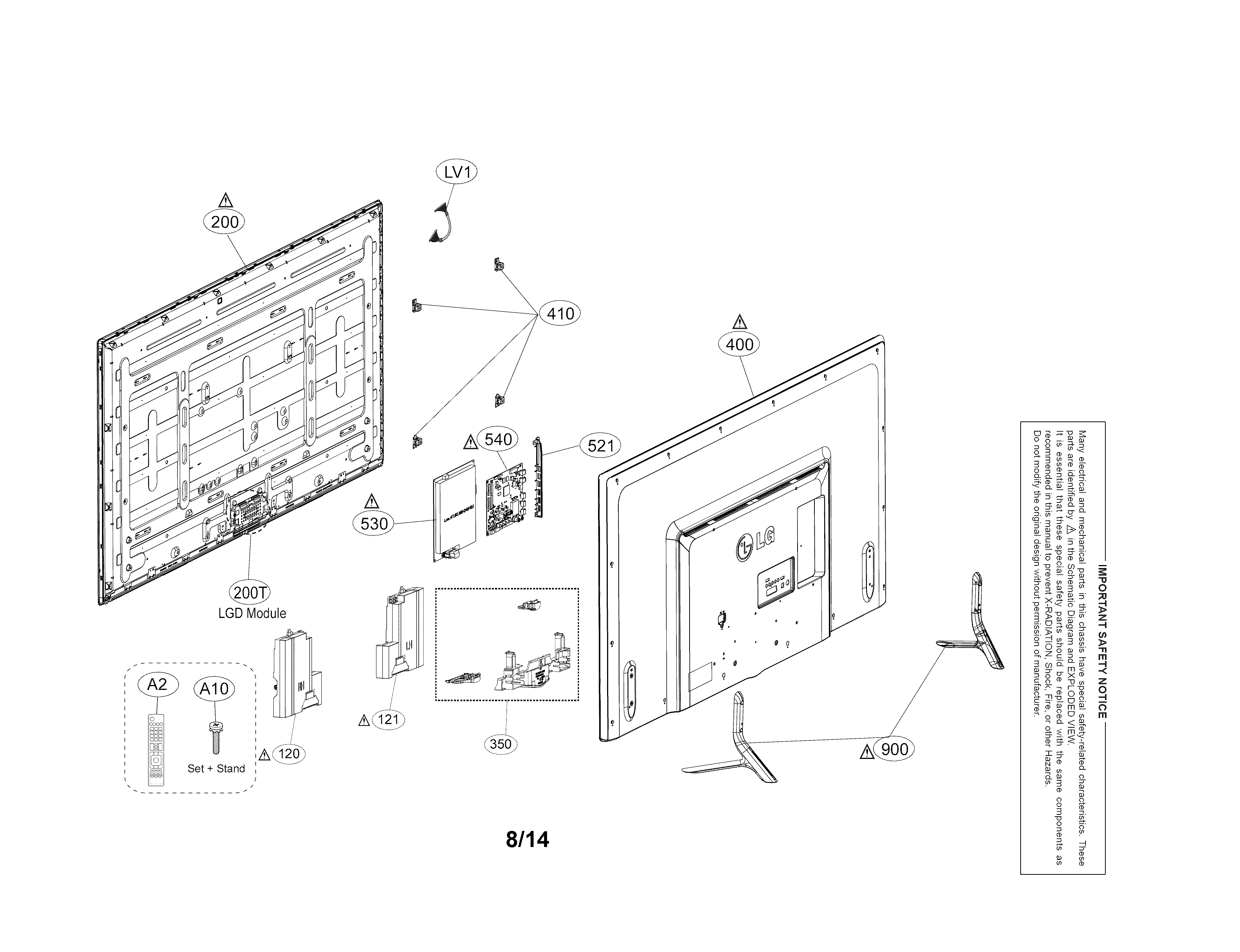 Exploded view parts
