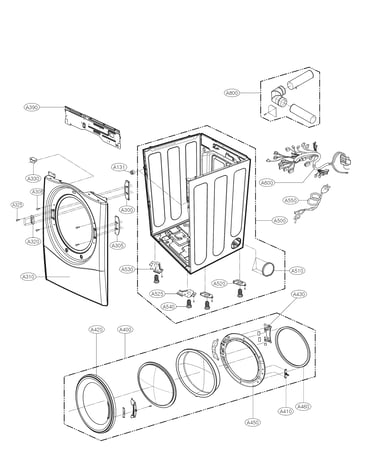Cabinet and door parts