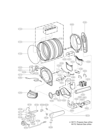 Drum and motor parts