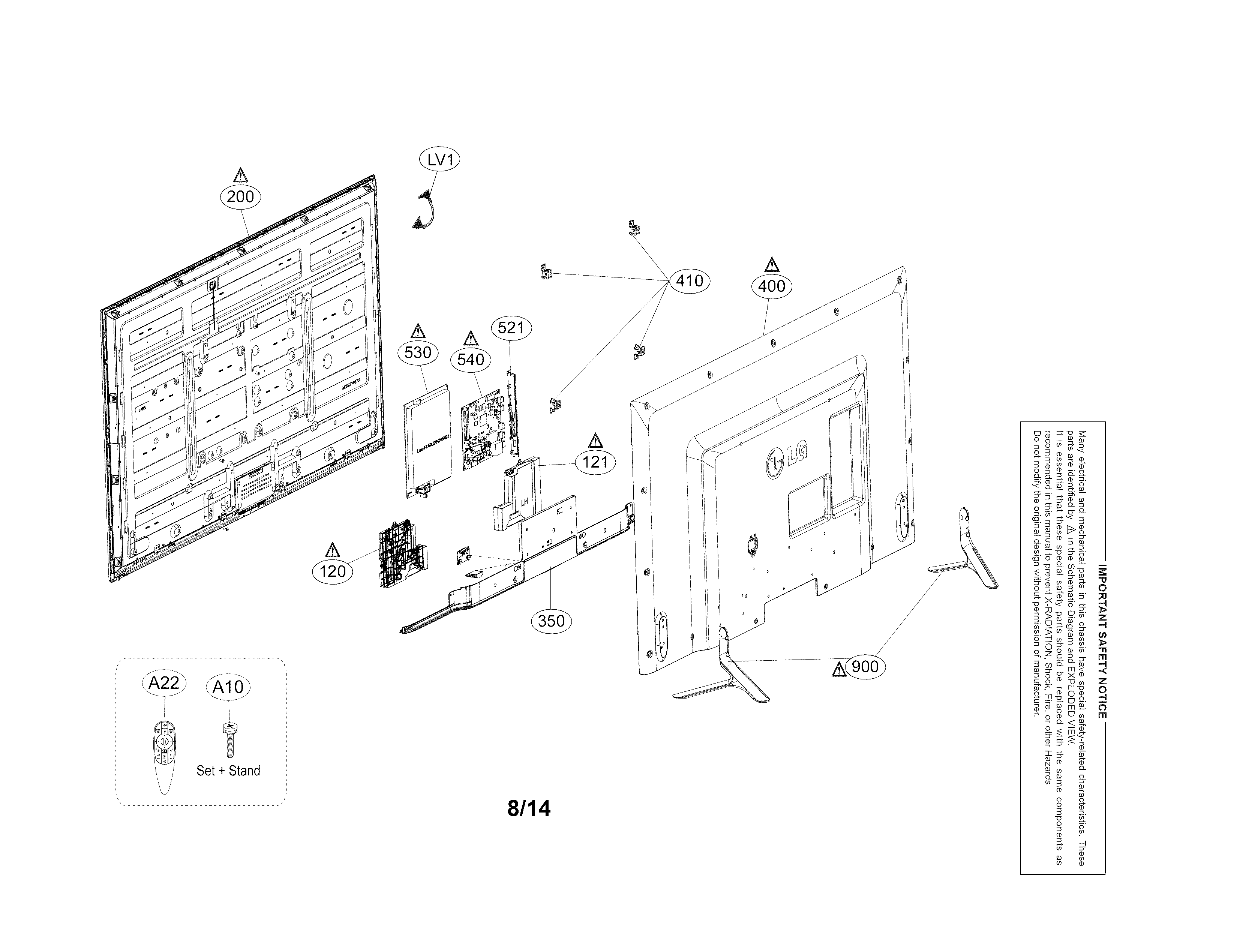 Exploded view parts