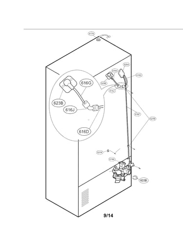 Valve and water tube parts