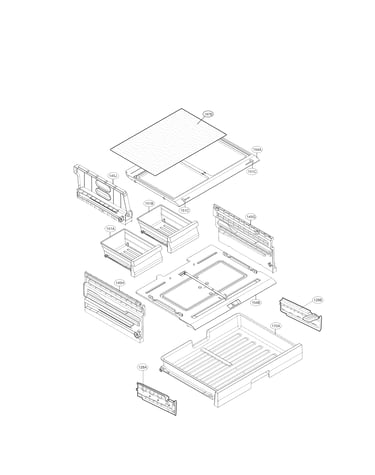 Refrigerator pantry parts