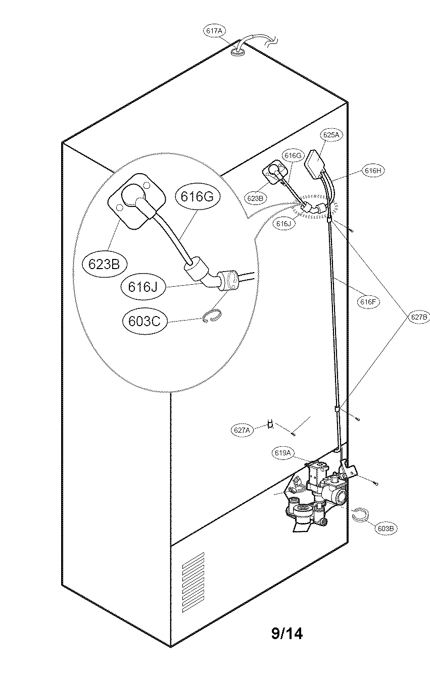 Valve and water tube parts