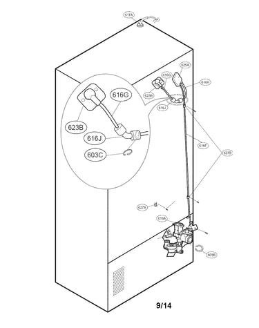 Valve and water tube parts