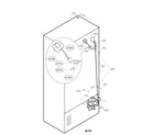 Kenmore Elite 79572059113 valve and water tube parts diagram