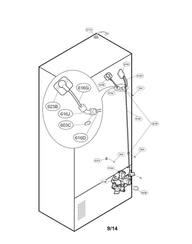 Valve and water tube parts