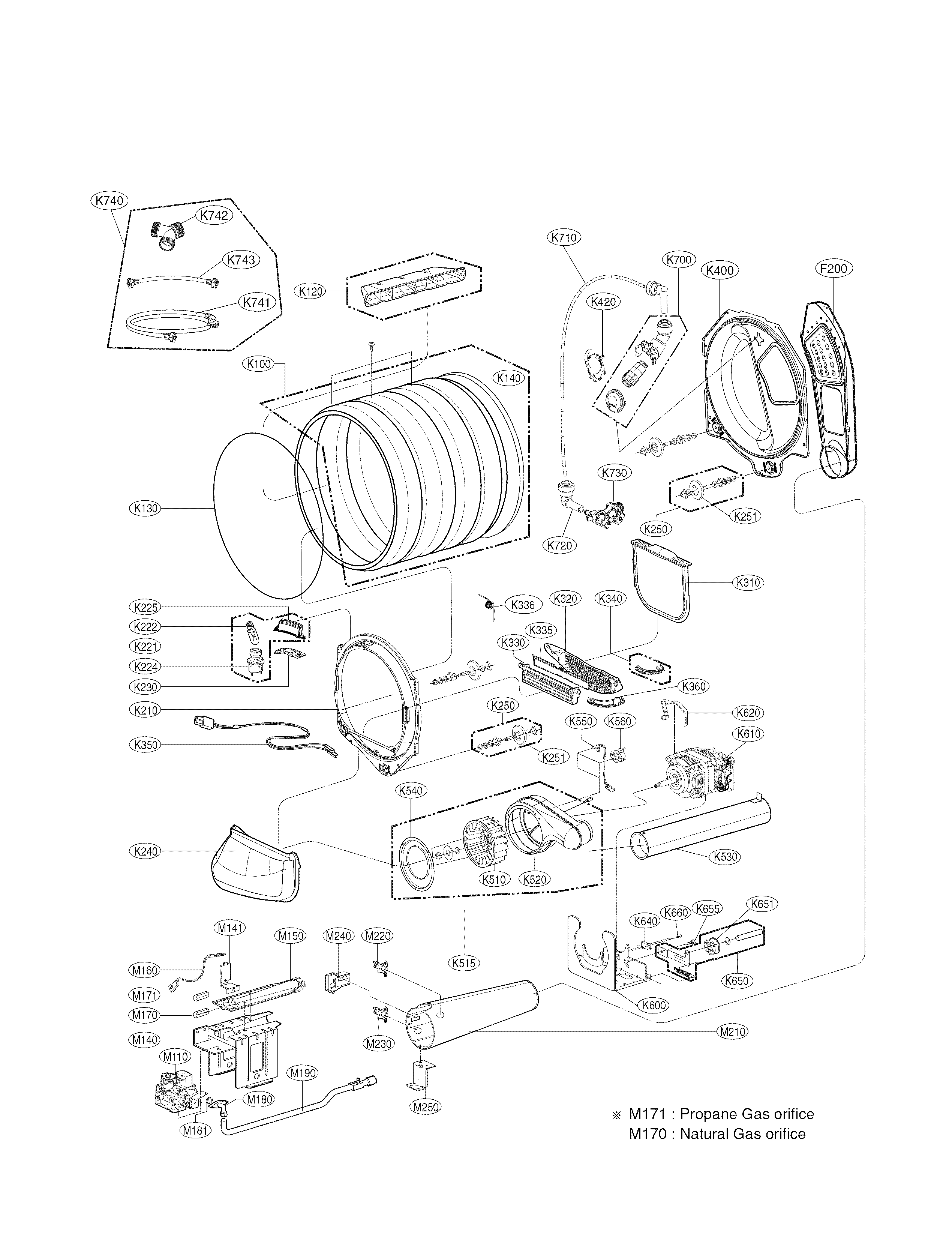 Drum and motor parts