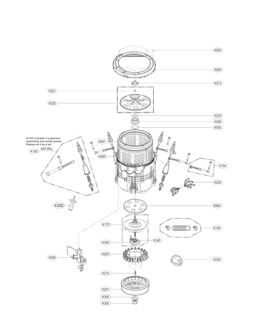 Drum and motor parts