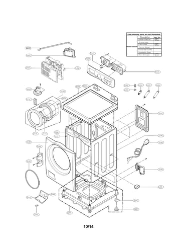 Cabinet and control panel parts