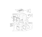 Kenmore Elite 79671412410 cabinet and door parts diagram