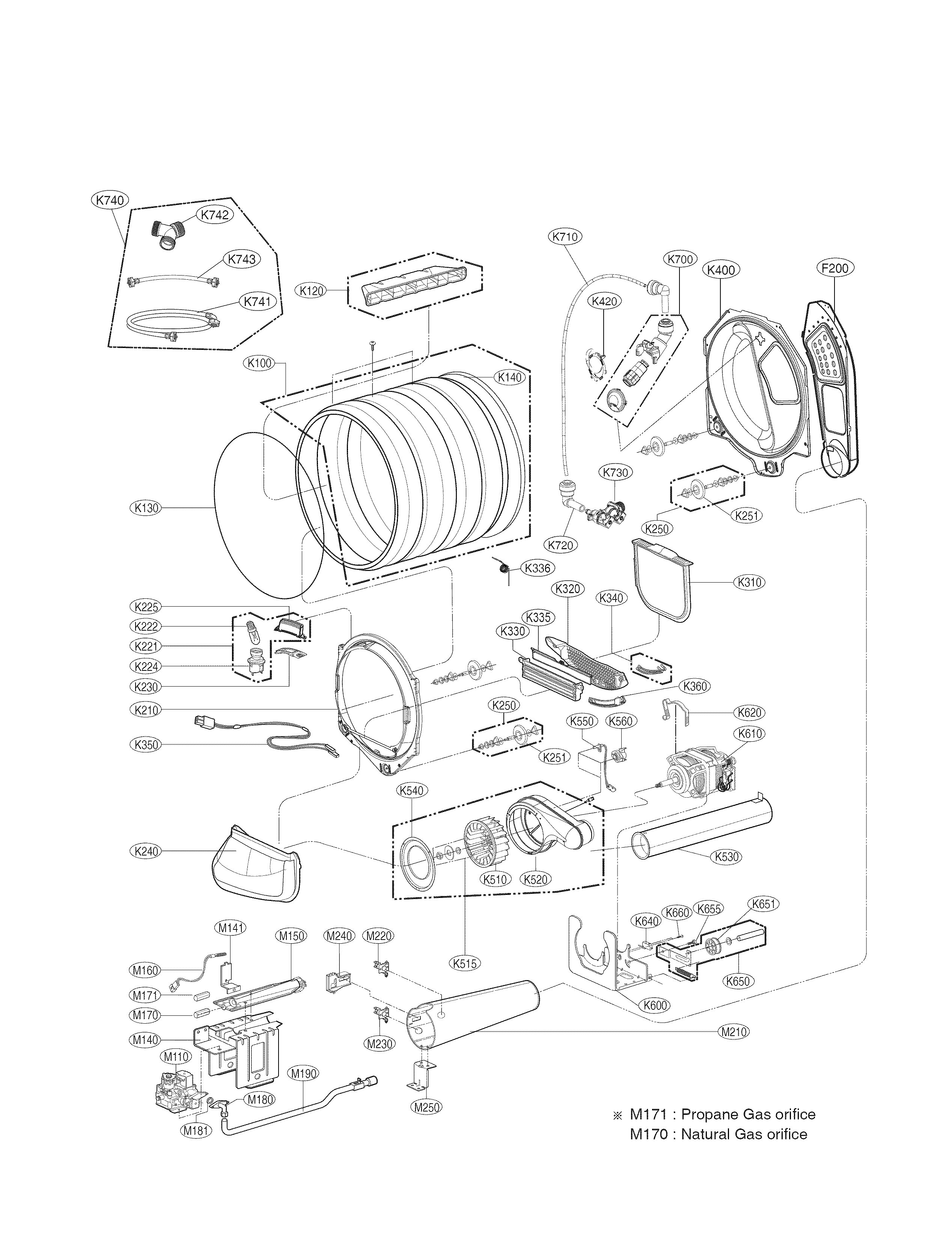 DRUM AND MOTOR PARTS