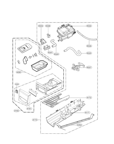 Panel drawer assembly parts