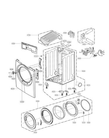 Cabinet and door parts