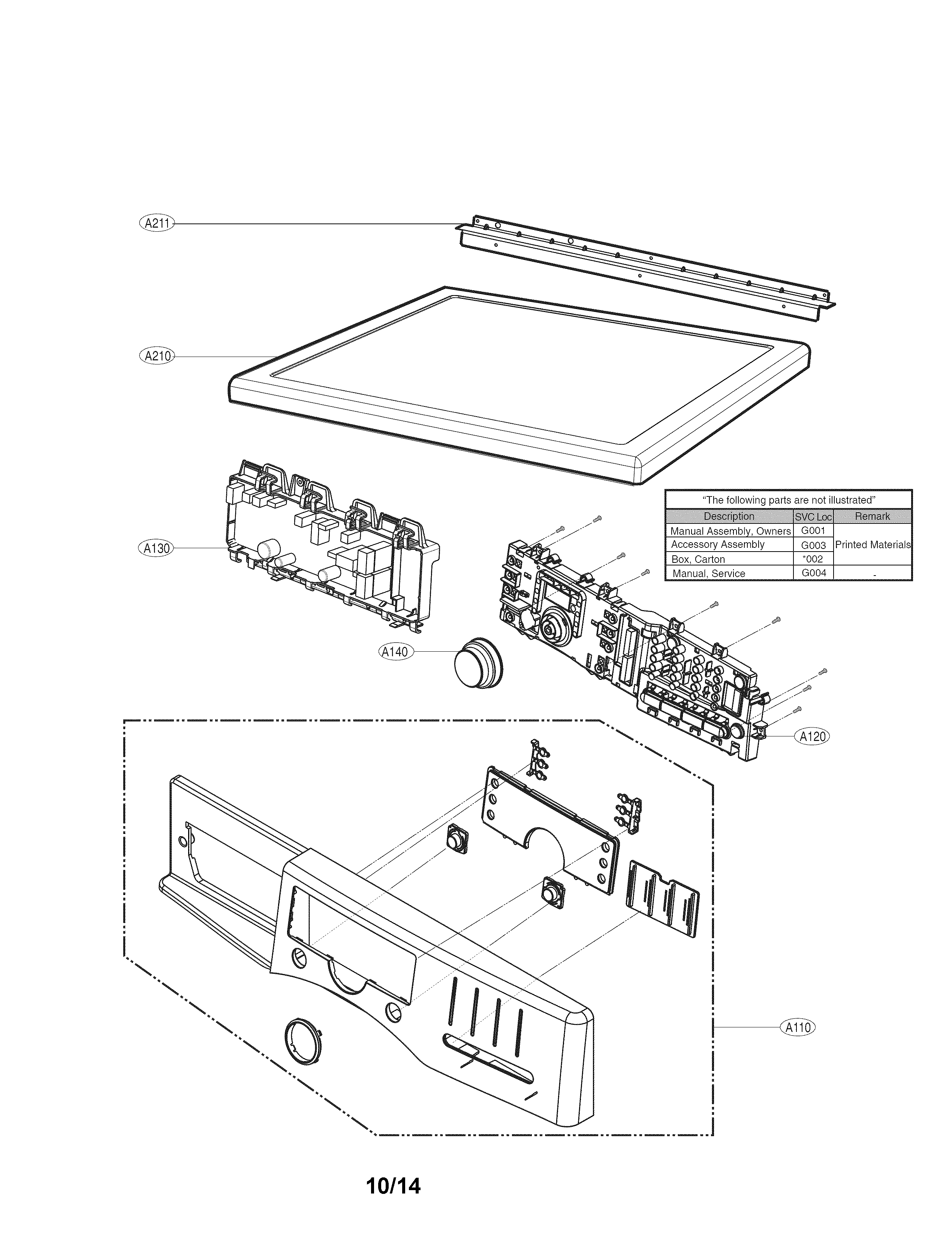 Control panel parts