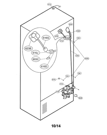 Value and water tube parts