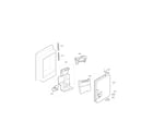 Kenmore Elite 79573132410 ice maker and ice bank parts diagram