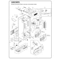 Kenmore Elite 79574024410 case parts diagram