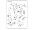 Kenmore Elite 79574024410 case parts diagram