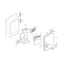 Kenmore Elite 79574024410 ice maker and ice bank parts diagram