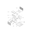 Kenmore 58076081800 air handling & cycling parts diagram