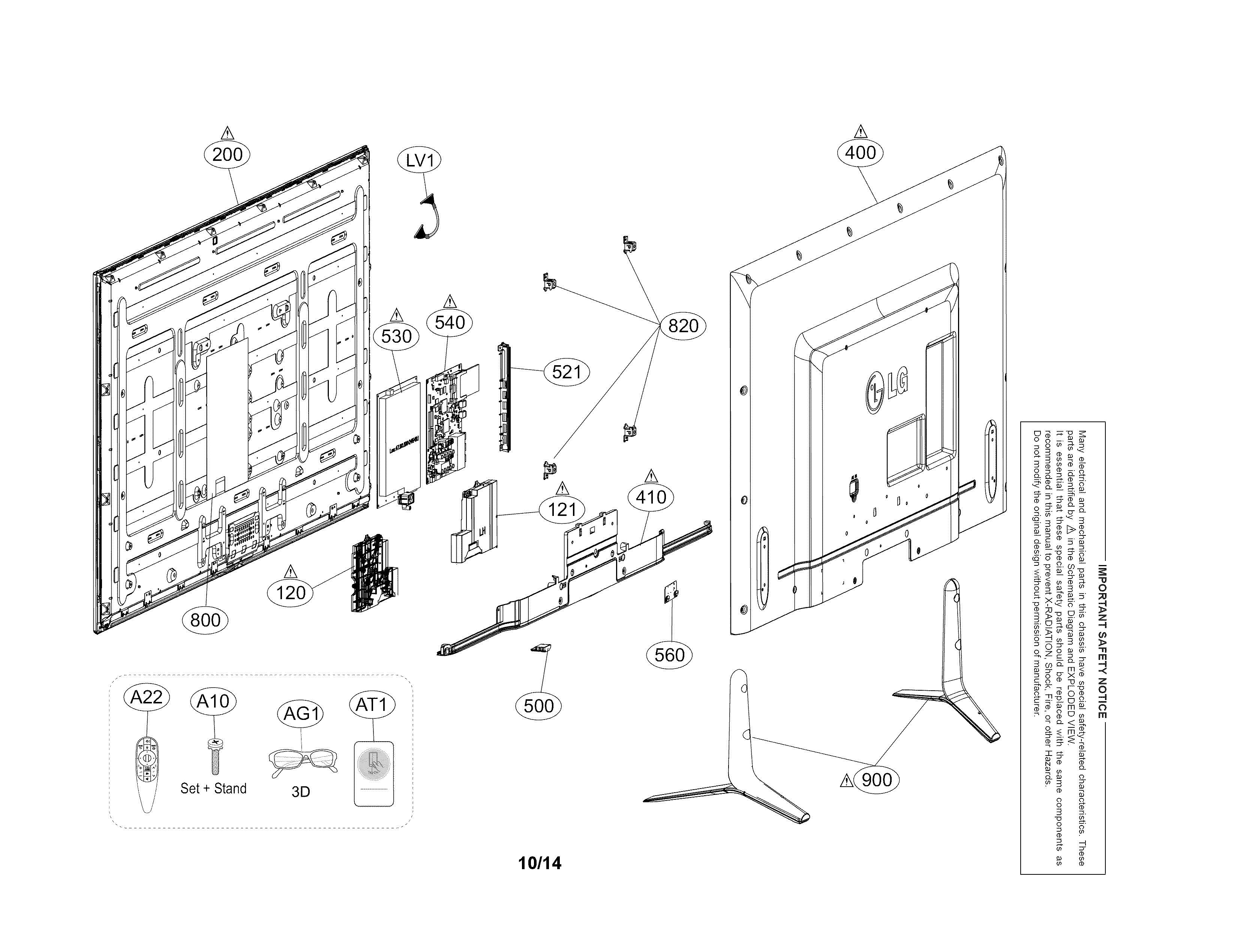 Exploded view parts
