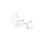 LG LFXS30726W ice maker and ice bank parts diagram