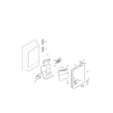 LG LFXC24726S/00 ice maker and ice bank parts diagram