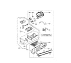 LG DLHX4072W panel drawer parts diagram