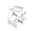 LG DLHX4072V control panel parts diagram