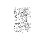 LG DLHX4072V drum and module part diagram