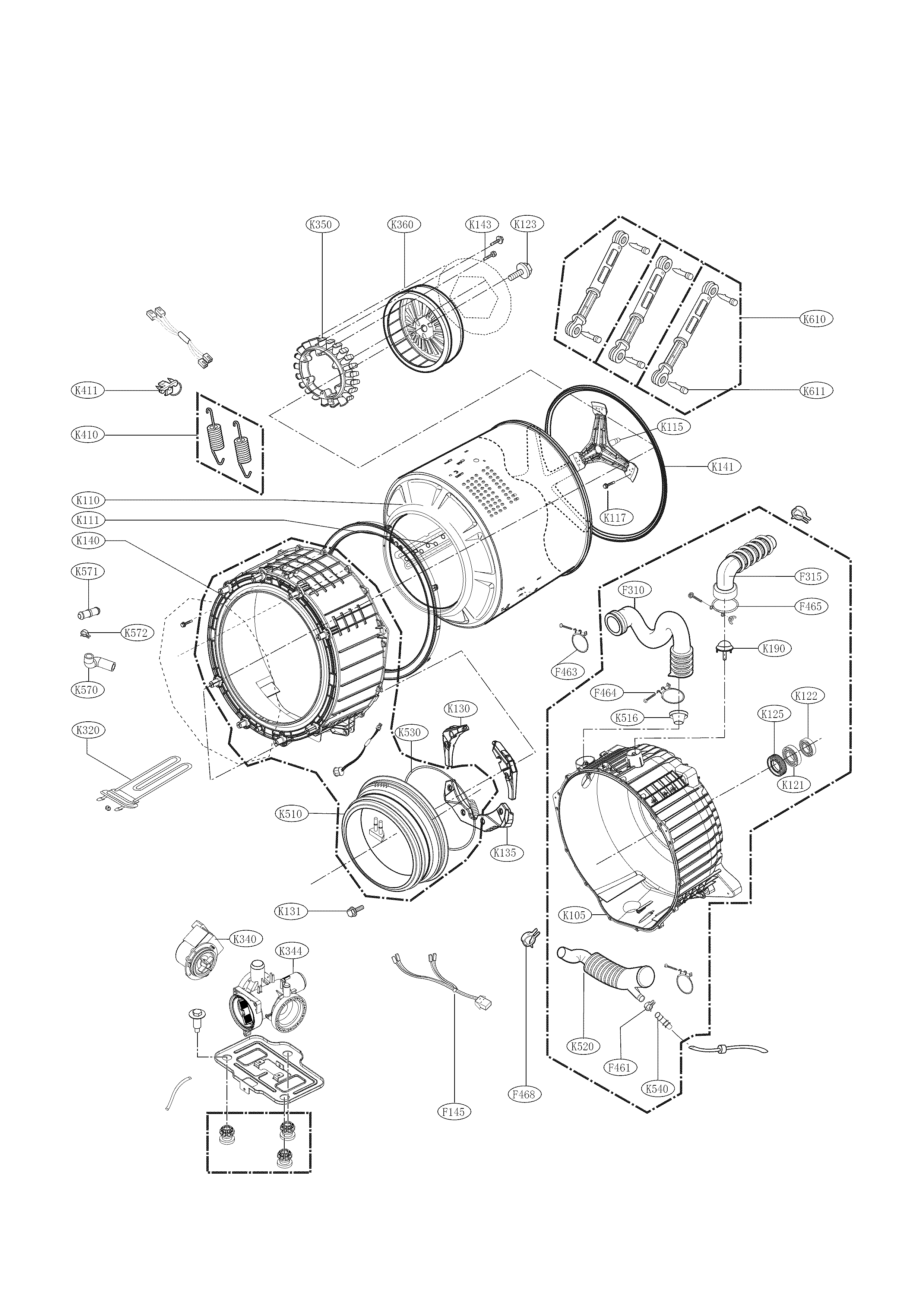 Drum and tub parts