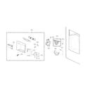 Kenmore Elite 79574043410 dispenser parts diagram