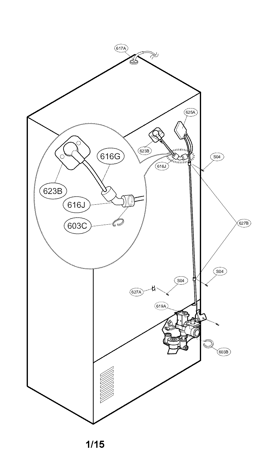 Water and tube parts