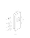 Freezer door parts