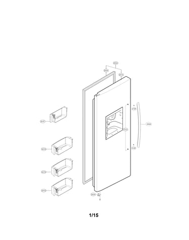 Freezer door parts